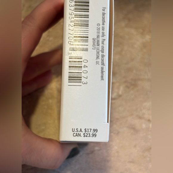 Hallmark Keepsake Ornament 2018 Glass Heart Happy Anniversary Customizable NIB - Picture 5 of 8